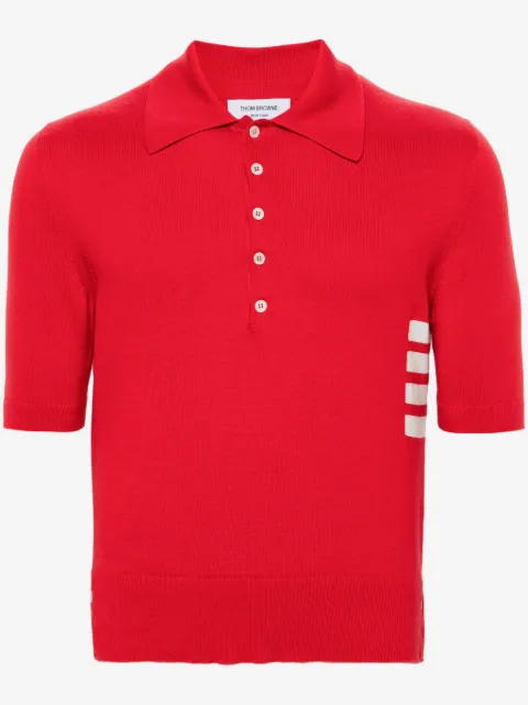 Thom Browne cotton 4-Bar relaxed fit polo 