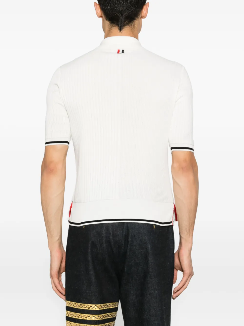 Thom Browne Gestreepte trui Beige
