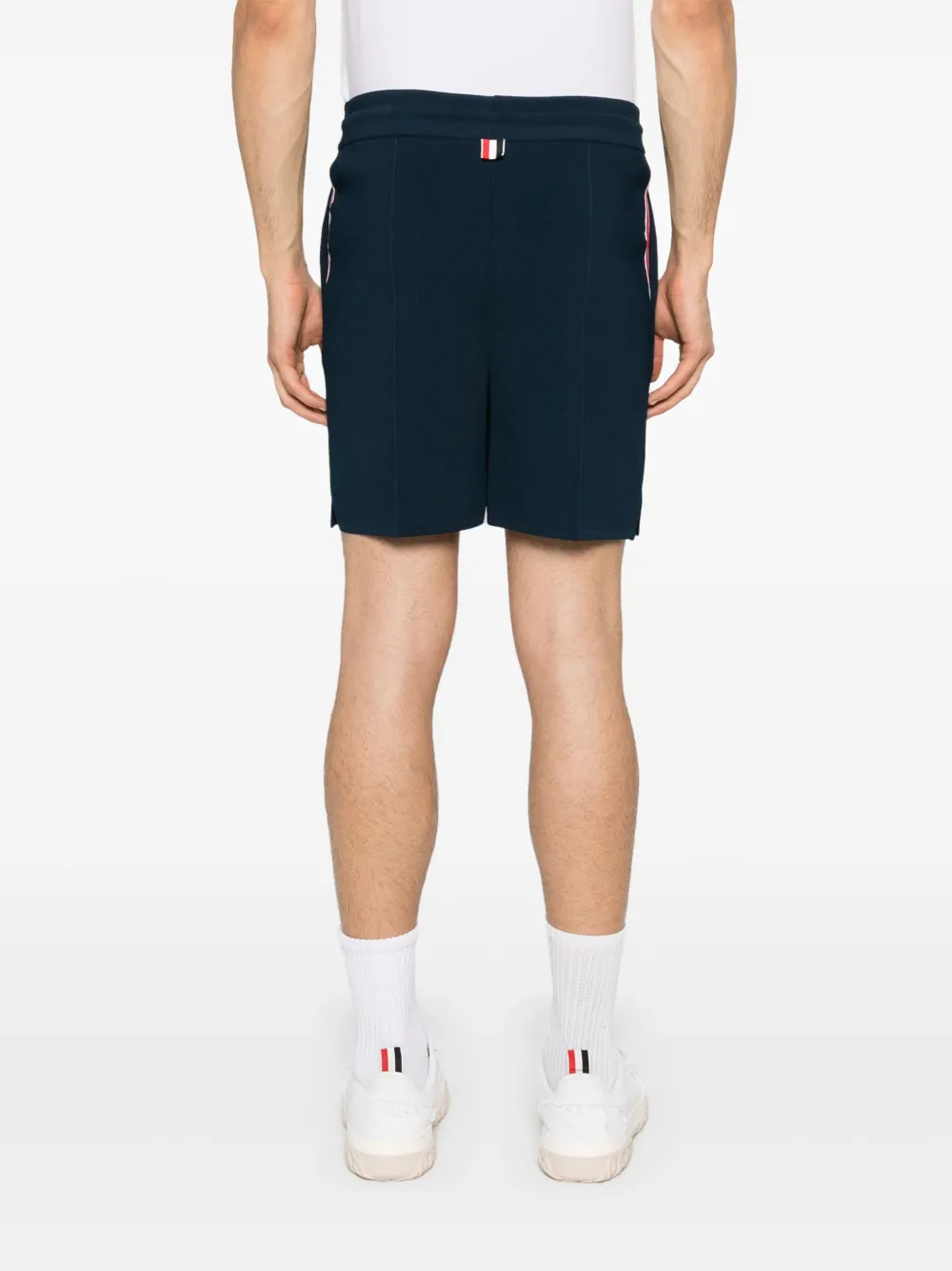 Thom Browne Mid waist trainingsshorts Blauw