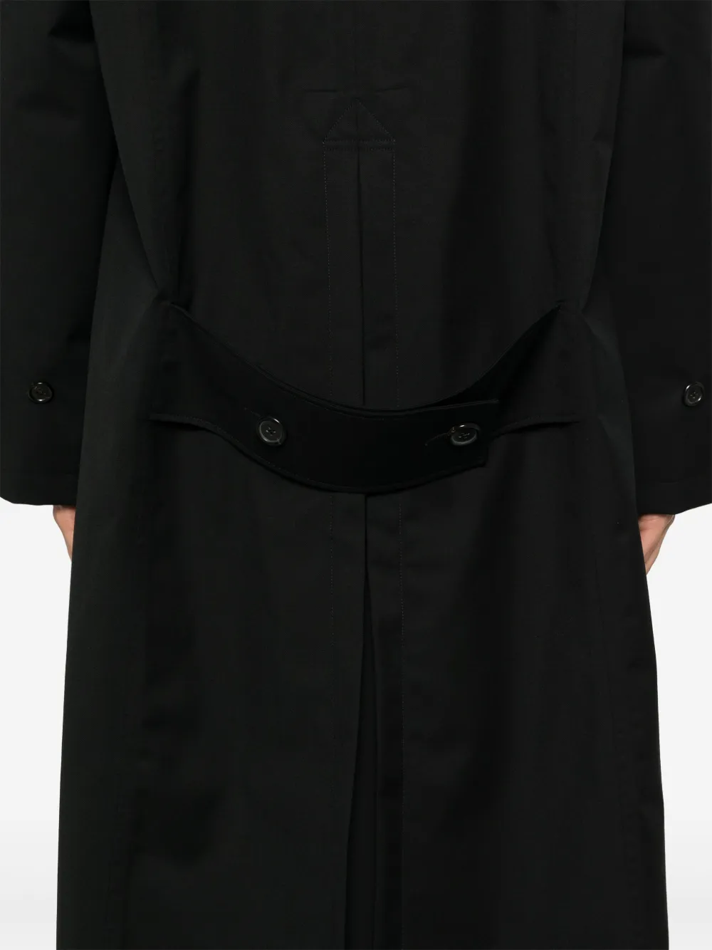 Thom Browne Single-breasted Wool Coat In Black