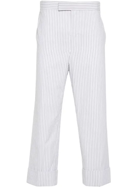 Thom Browne striped low-rise tapered trousers