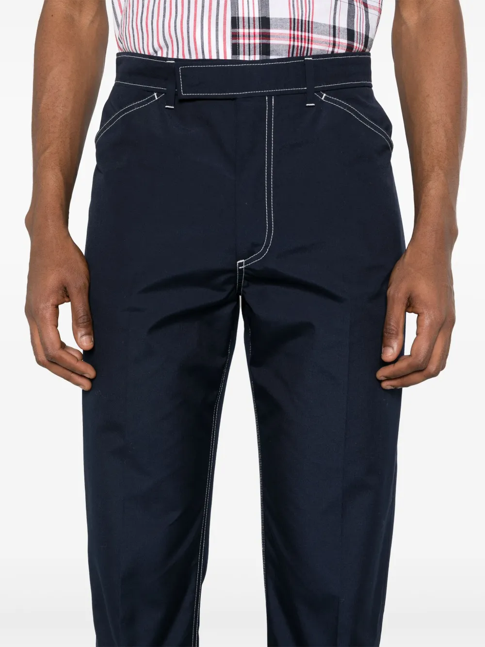 Thom Browne Chino met toelopende pijpen Blauw