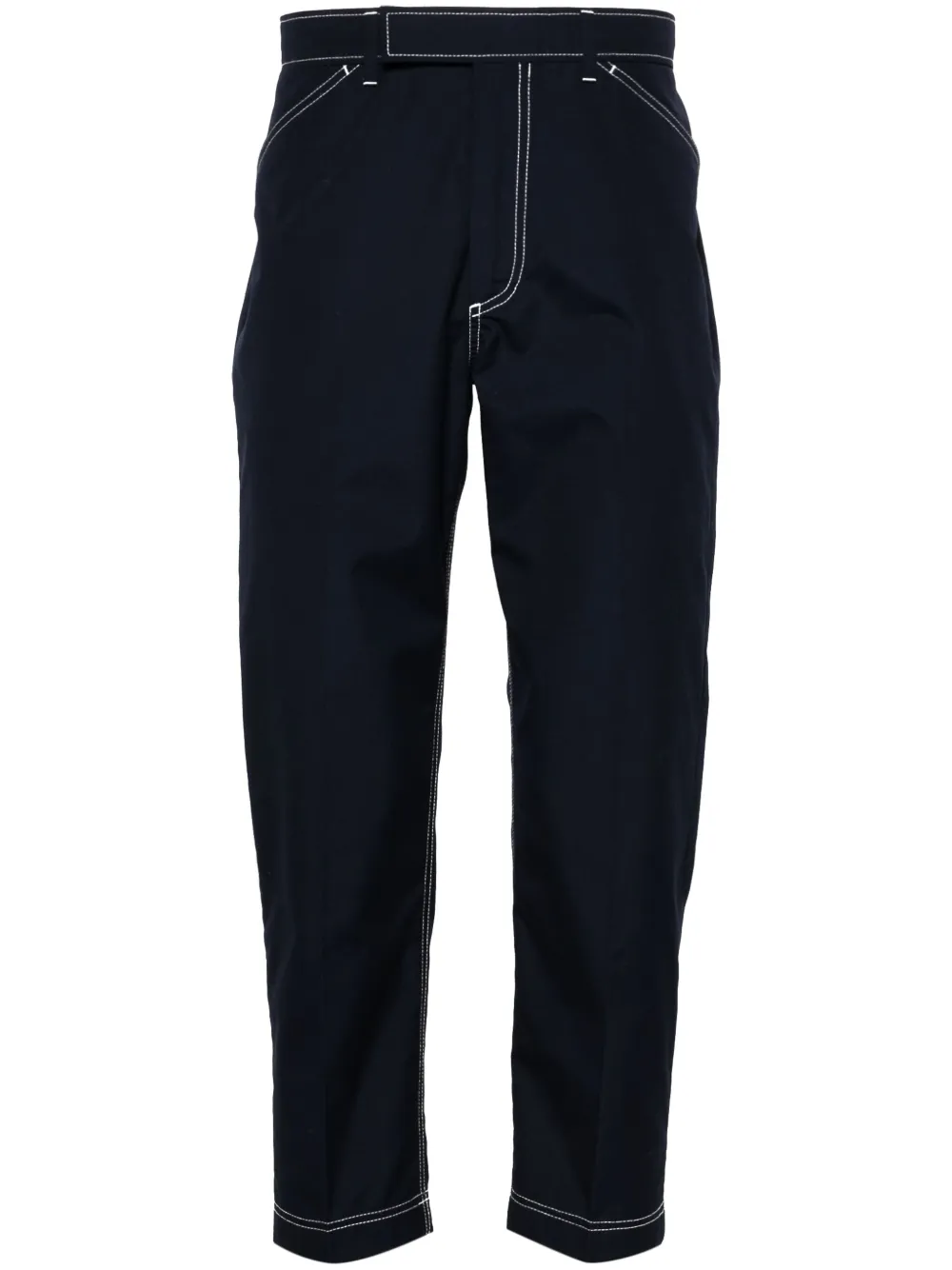 Thom Browne mid-rise tapered chinos | Blue | Image 1