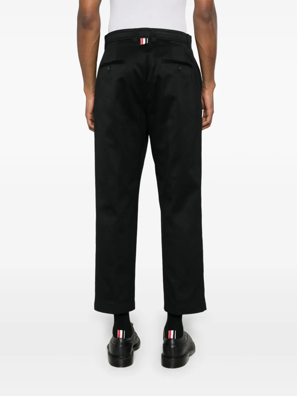 Thom Browne Chino met toelopende pijpen Zwart