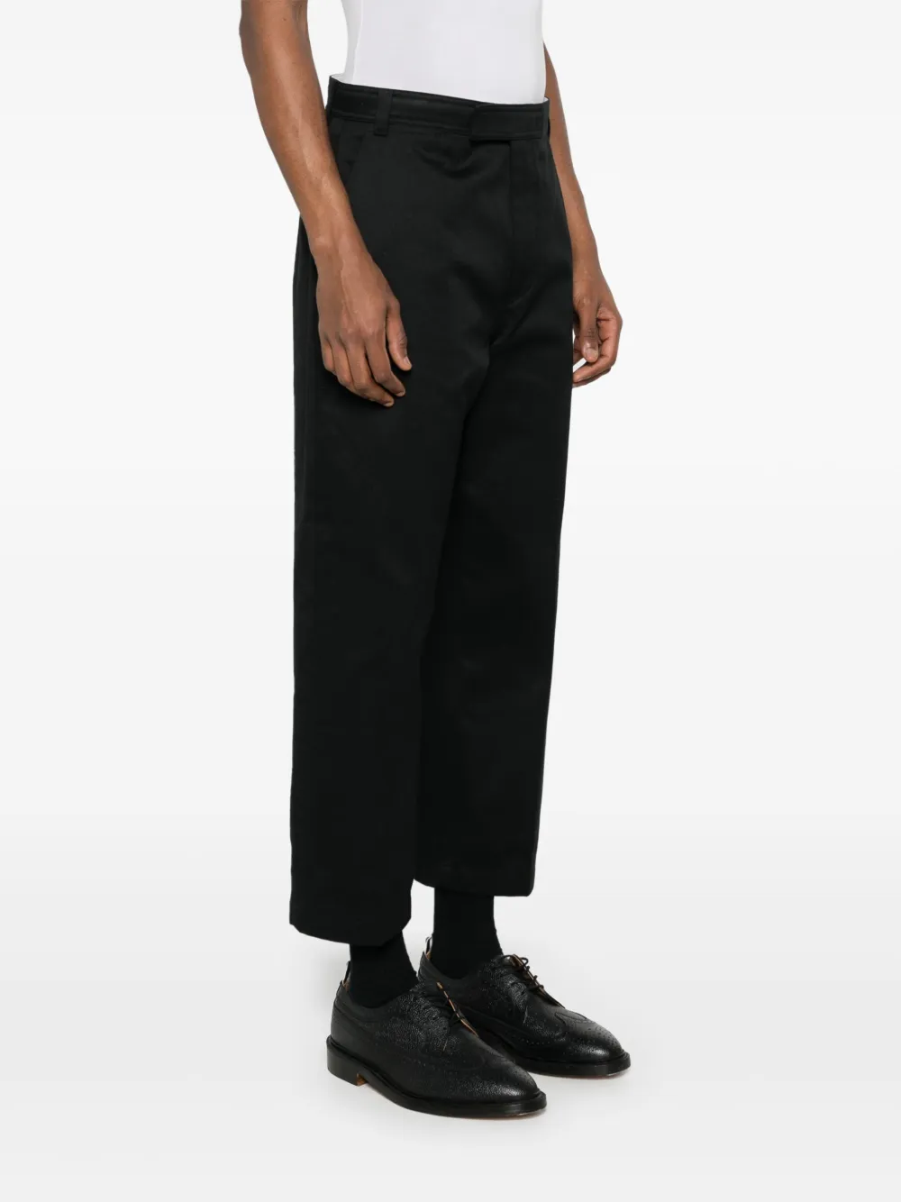 Thom Browne Chino met toelopende pijpen Zwart