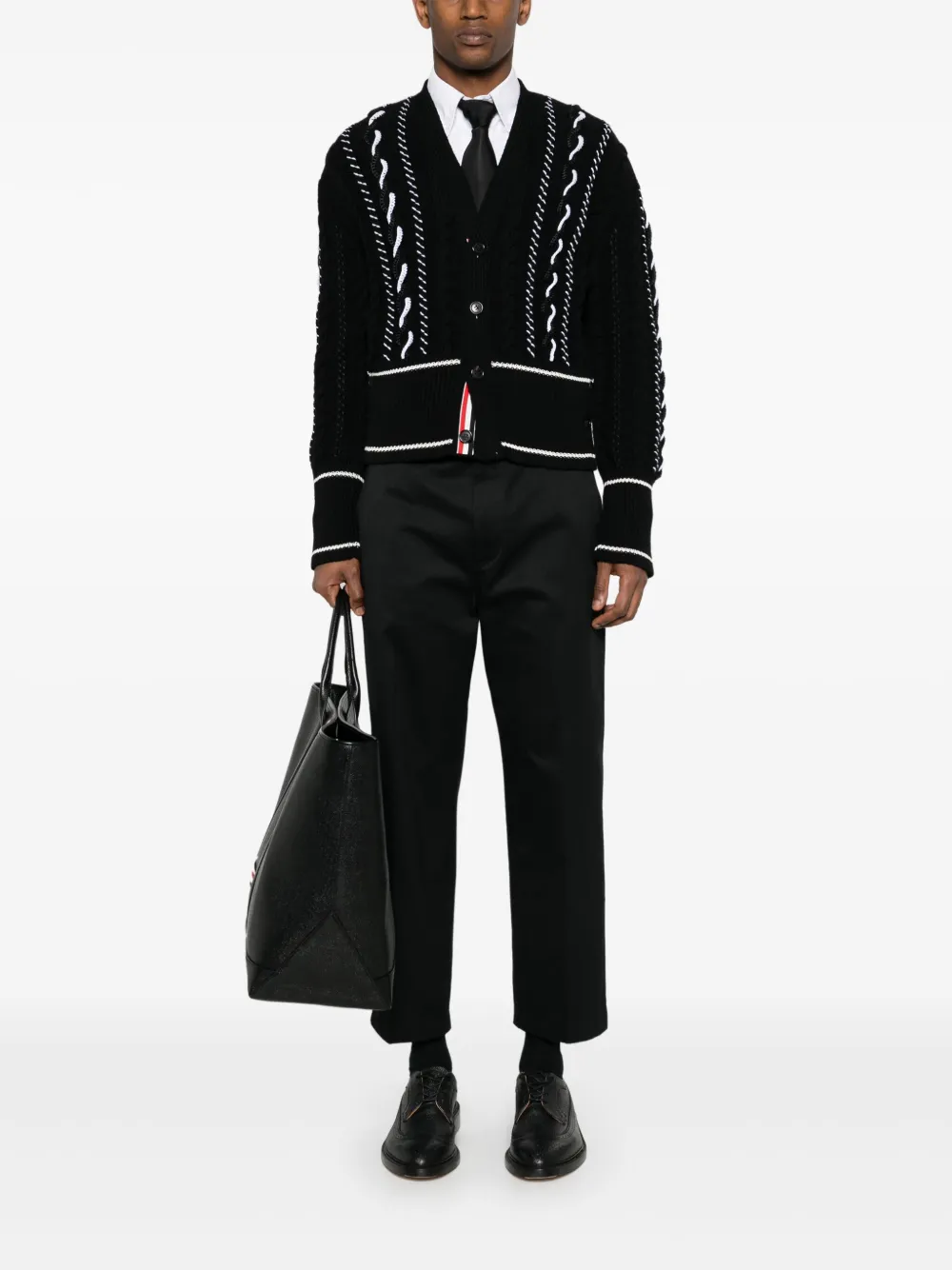 thombrowne Thom Browne Chino met toelopende pijpen - Zwart