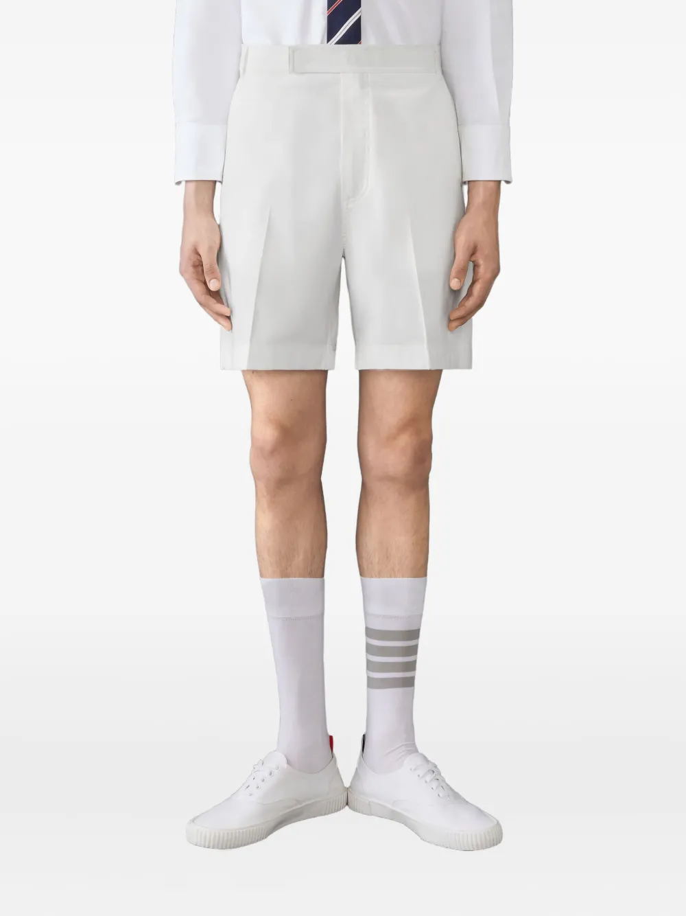 Thom Browne twin-needle stitch chino shorts | Khaki Shorts | Image 2