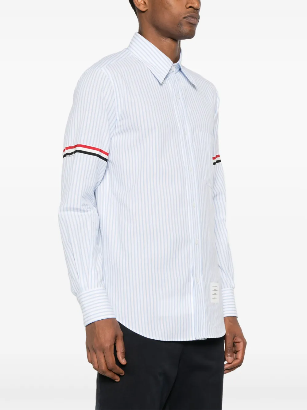 Thom Browne Gestreept overhemd Blauw