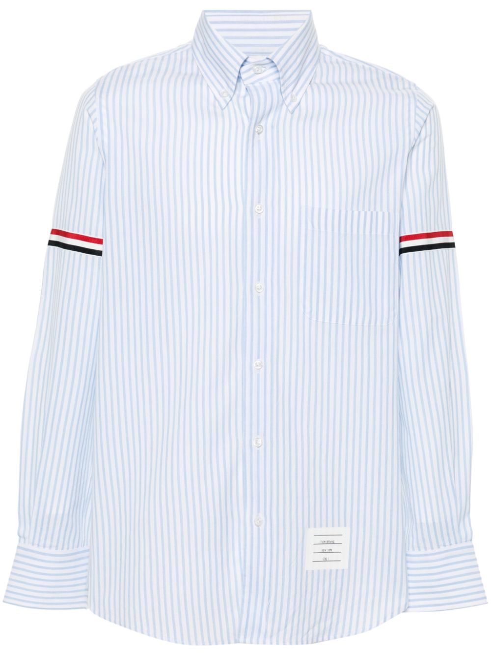 Thom Browne stripped cotton shirt - Blue