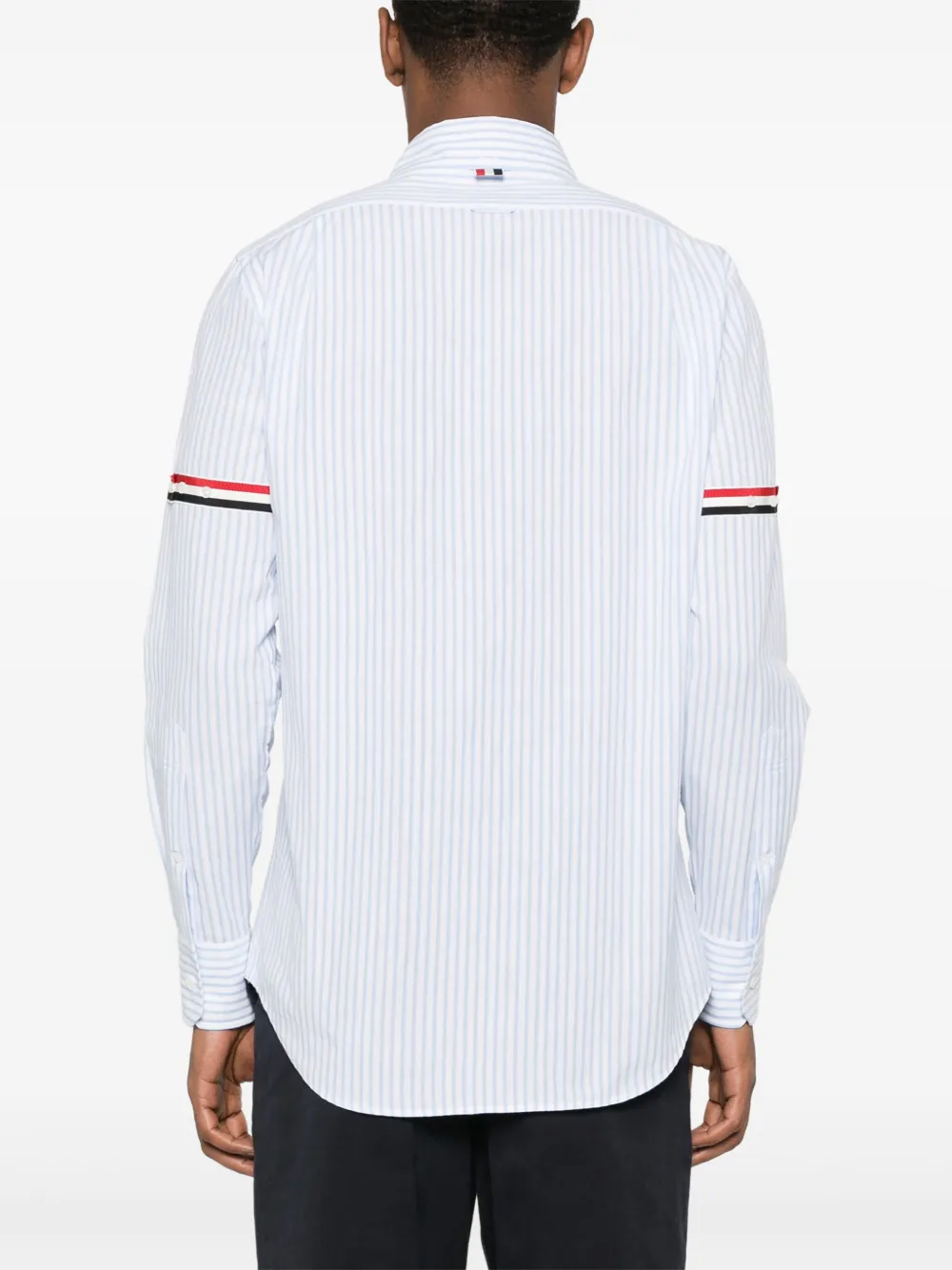 Thom Browne Gestreept overhemd Blauw