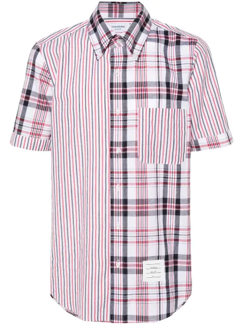 Thom Browne قميص قطن بنقش متنوع