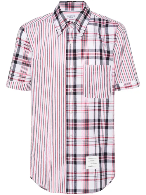 Chemise en coton à mélange d'imprimés - Thom Browne - Modalova