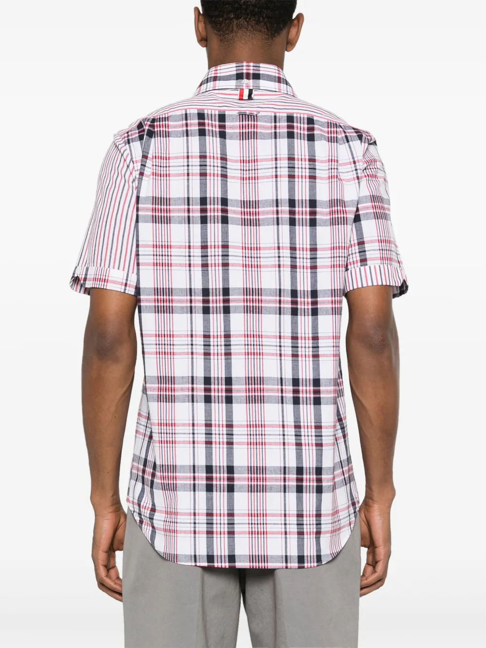 Thom Browne Overhemd met gemixt patroon Wit