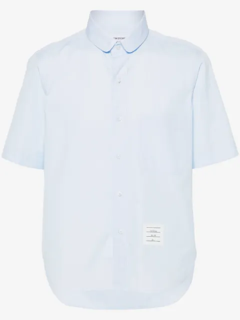 Thom Browne short-sleeve poplin shirt