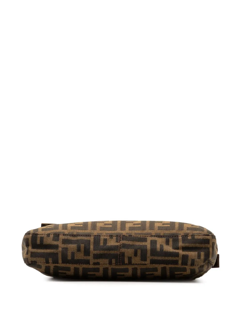 Pre-owned Fendi 20th Century Zucca Canvas Mamma Forever Shoulder Bag In Brown