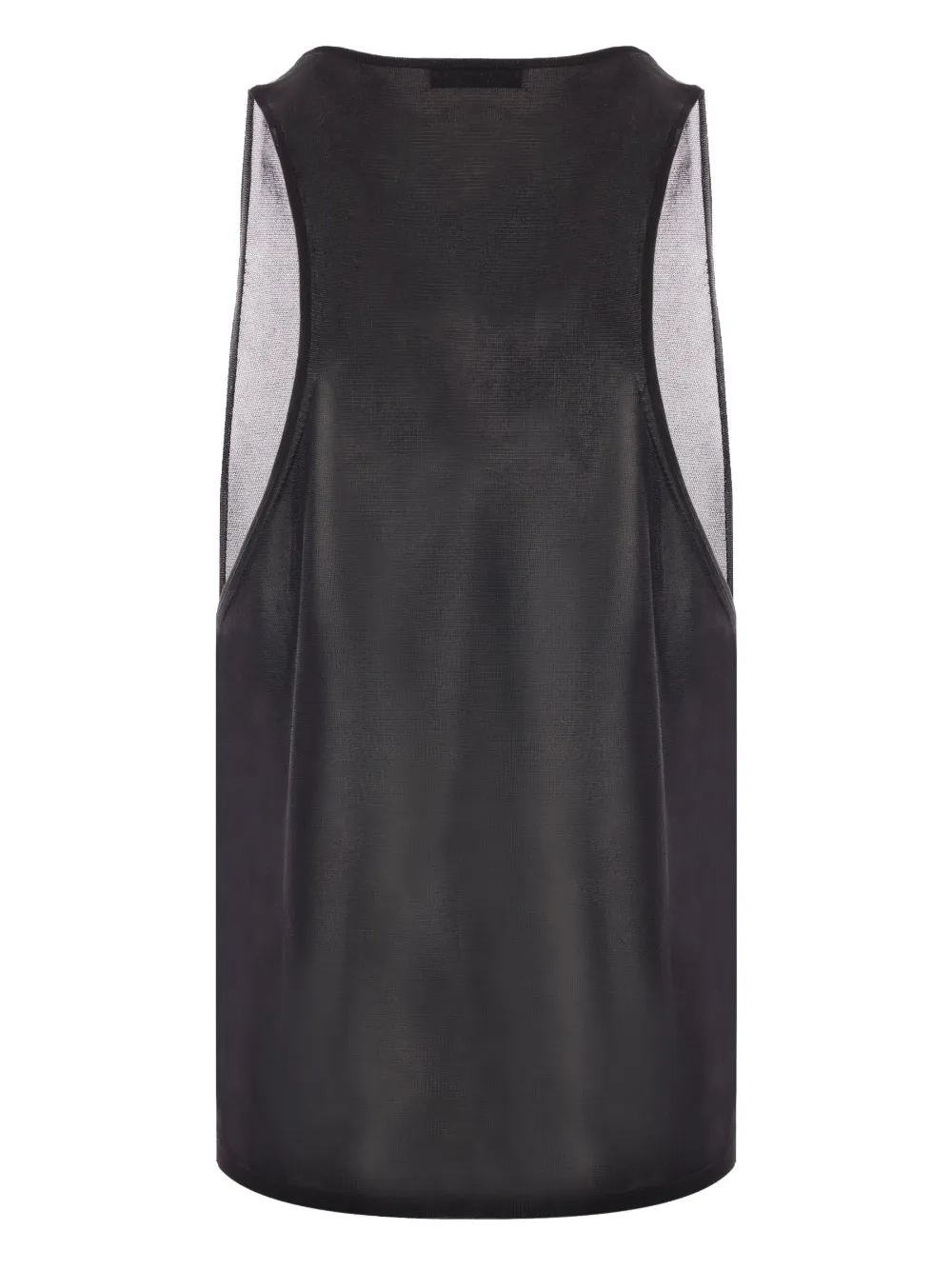 Saint Laurent Tanktop met diepe ronde hals - Zwart