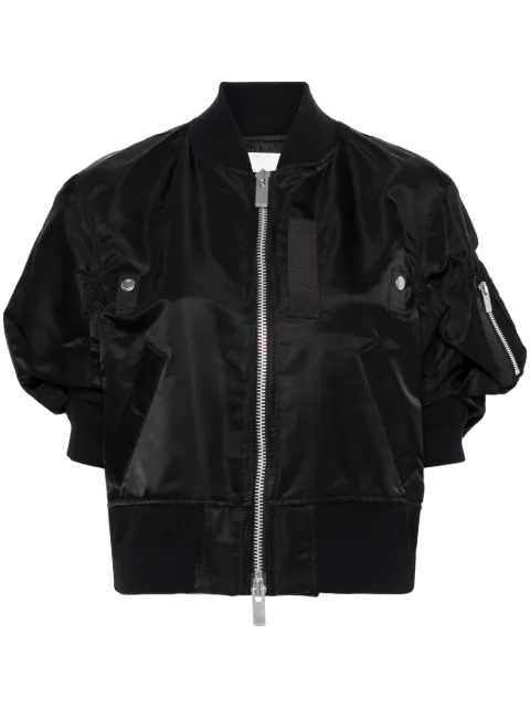 sacai short-sleeve bomber jacket