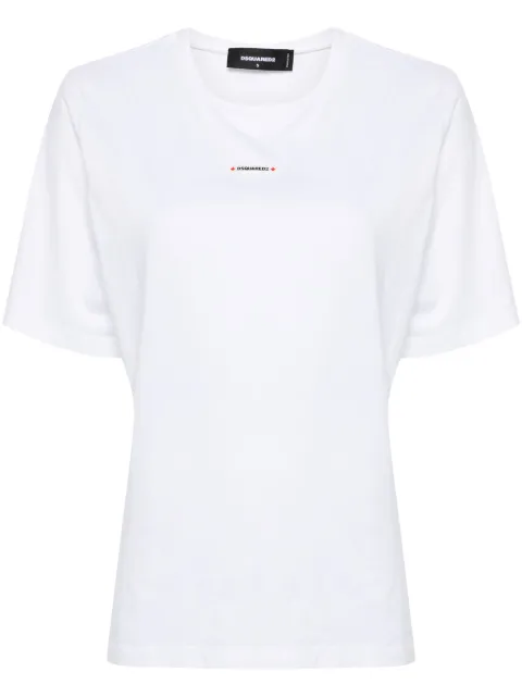 DSQUARED2 logo-applique cotton T-shirt Women