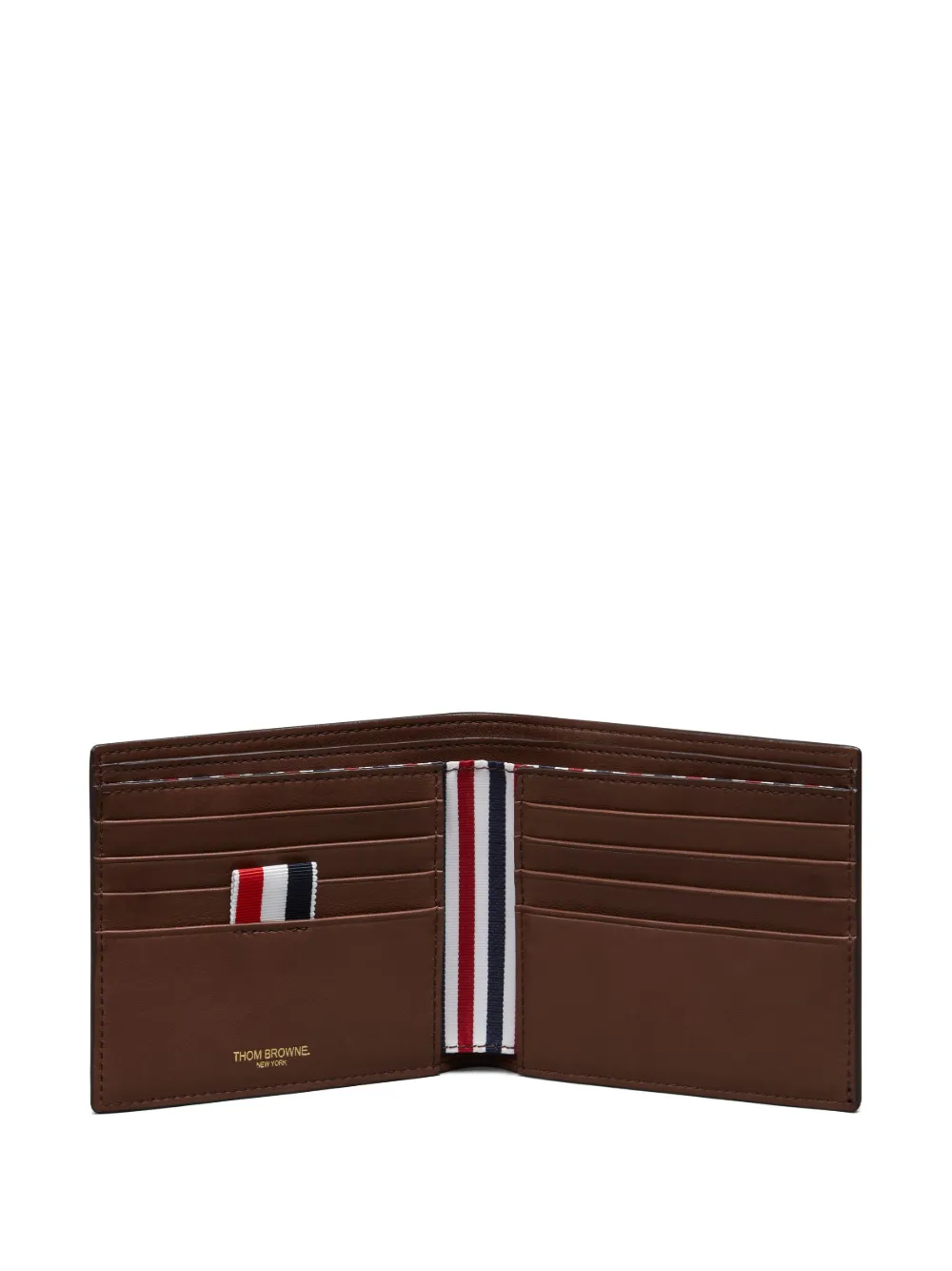 Thom Browne Leren portemonnee Bruin
