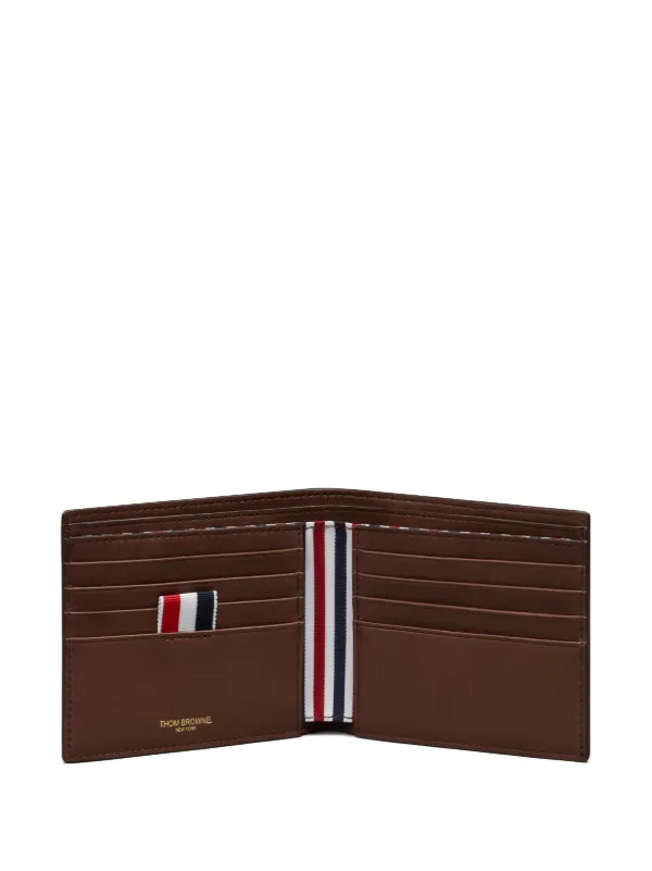 THOM BROWNE 二つ折り財布 Thom Browne Soft Calf Bifold | Brown | FARFETCH