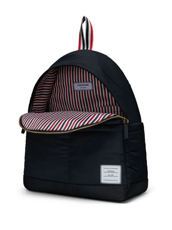 THOM BROWNE ブラックリュック Thom Browne Black Structured Backpack Thom Browne