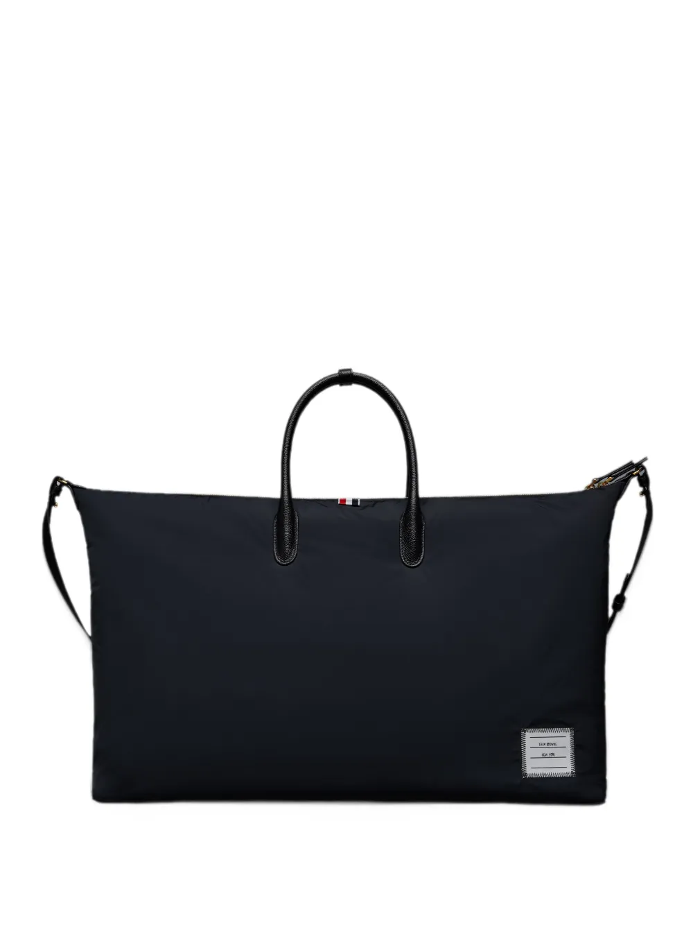 Thom Browne Borsa tote con applicazione - Nero