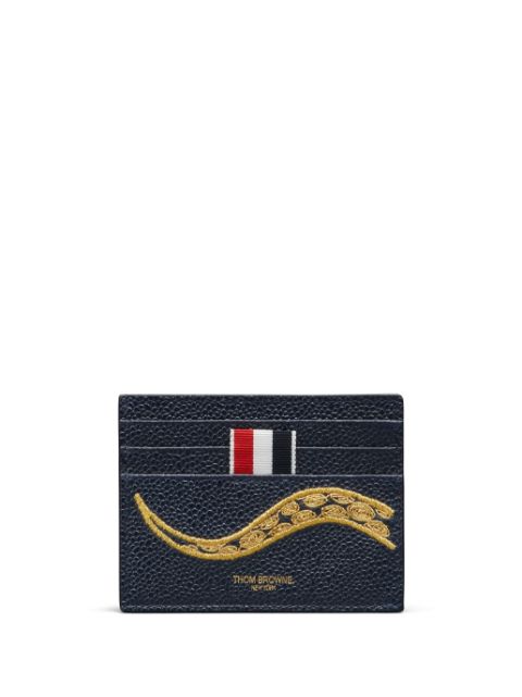 Thom Browne snake-embroidered cardholder