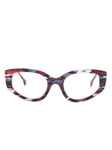 L.A. EYEWORKS Rooster cat-eye frame glasses