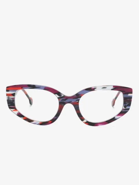 L.A. EYEWORKS Rooster bril met cat-eye montuur