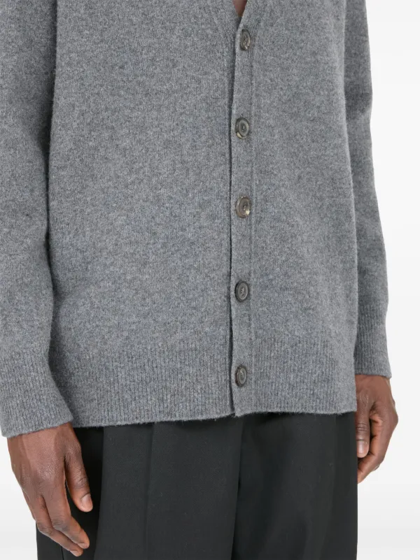 Maison Margiela グレー Vネック カーディガン XS Maison Margiela V