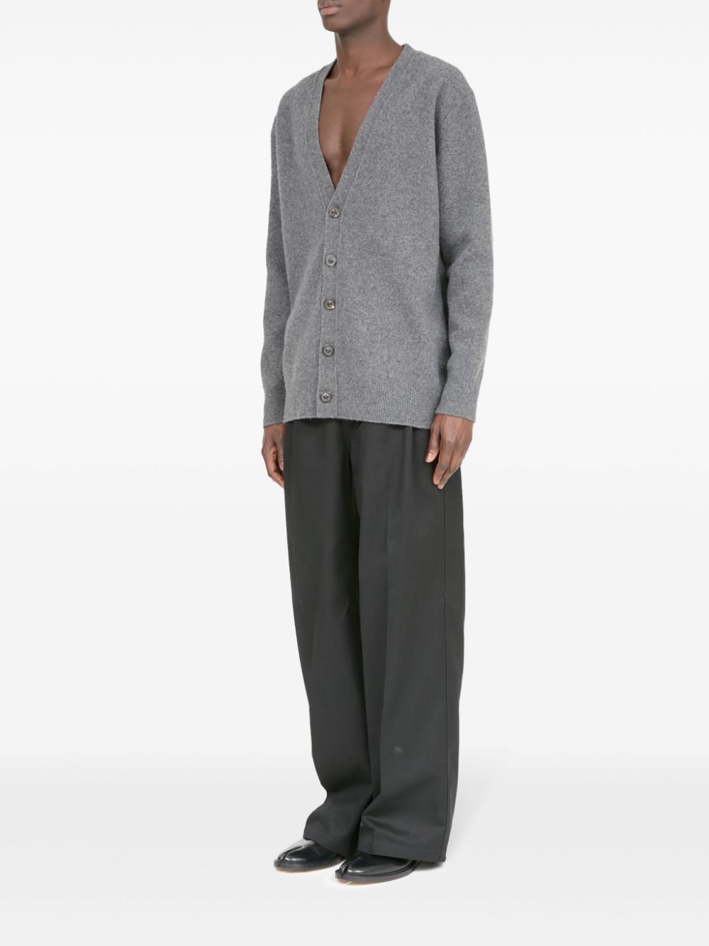 Maison Margiela V-neck wool cardigan Men