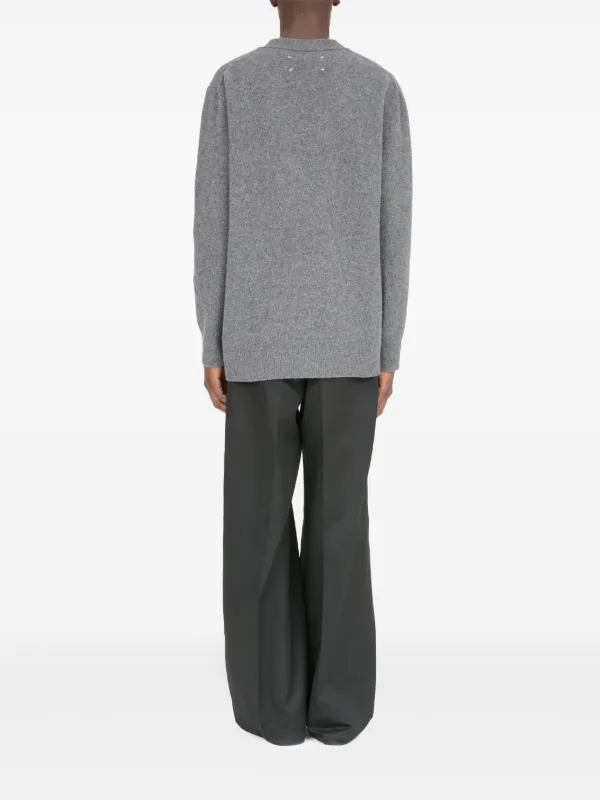 Maison Margiela Vネック カーディガン | グレー | FARFETCH JP