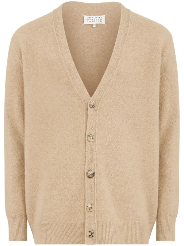 Maison Margiela リネンCARDIGAN MAISON MARGIELA Distressed crochet-knit linen cardigan | THE OUTNET