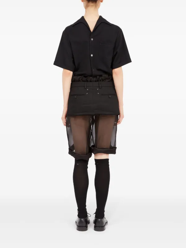 【関税&送料込】Maison Margiela Combined Long Skirt Maison Margiela Work-in-progress Layered Skirt | Black
