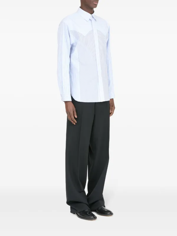 Maison Margiela ストライプ シャツ | ブルー | FARFETCH JP Maison Margiela ストライプ シャツ | ブルー | FARFETCH JP
