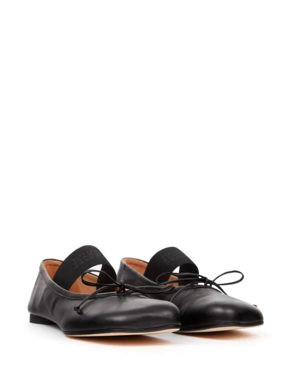 バレエシューズ MM6 MAISON MARGIELA Leather ballerinas MM6 Maison Margiela Anatomic Leather Ballerina Shoes | Black