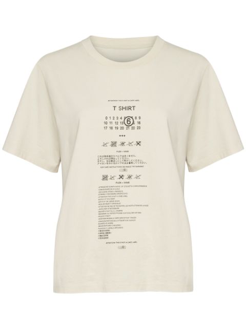 MM6 Maison Margiela Care Label-print cotton T-shirt 