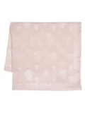 Alexander McQueen skull-print silk scarf - Pink