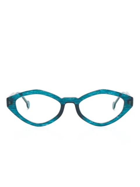 L.A. EYEWORKS Cowrie oval-frame glasses