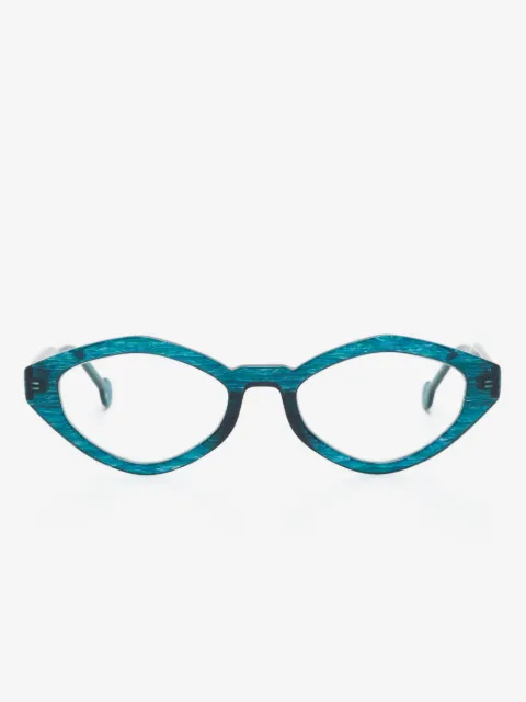 L.A. EYEWORKS Cowrie oval-frame glasses