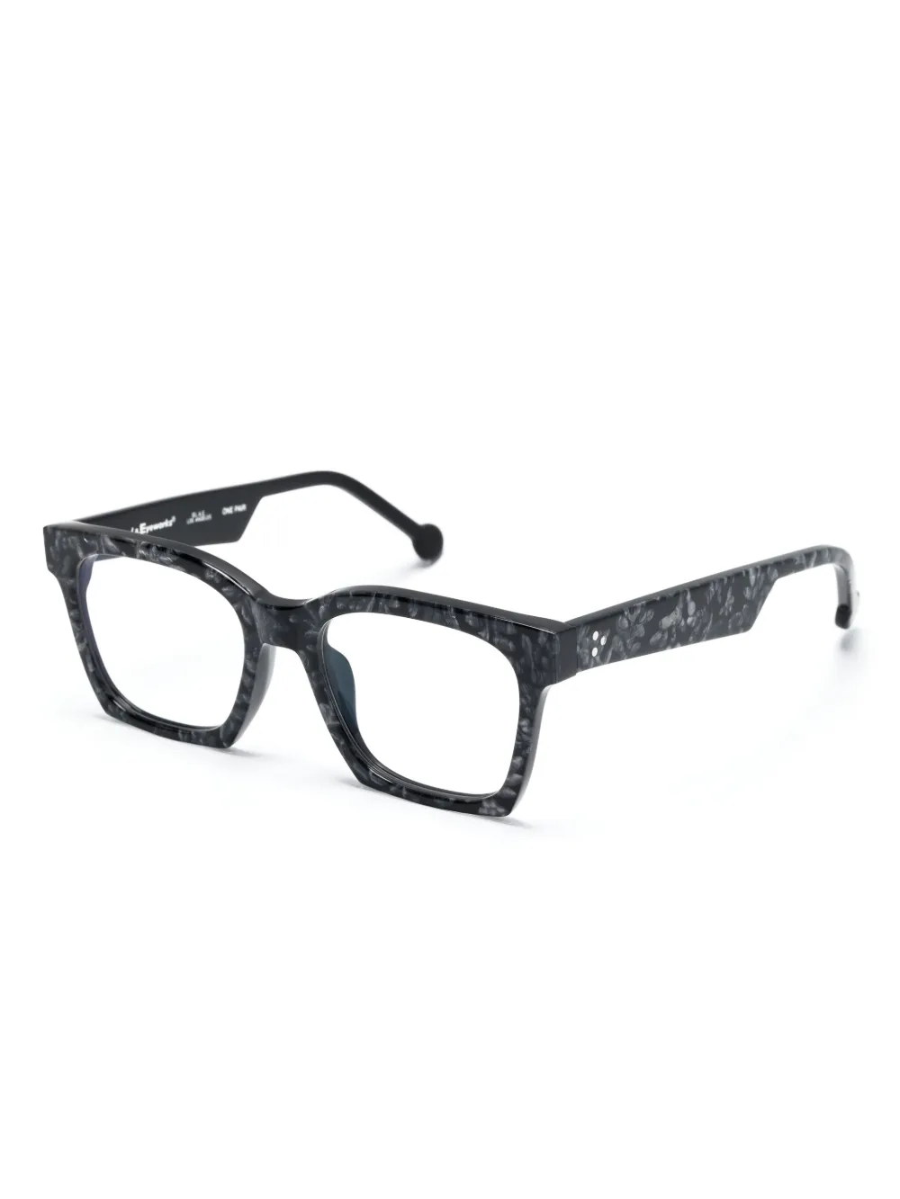 L.A. EYEWORKS Marcel bril met vierkant montuur - Zwart