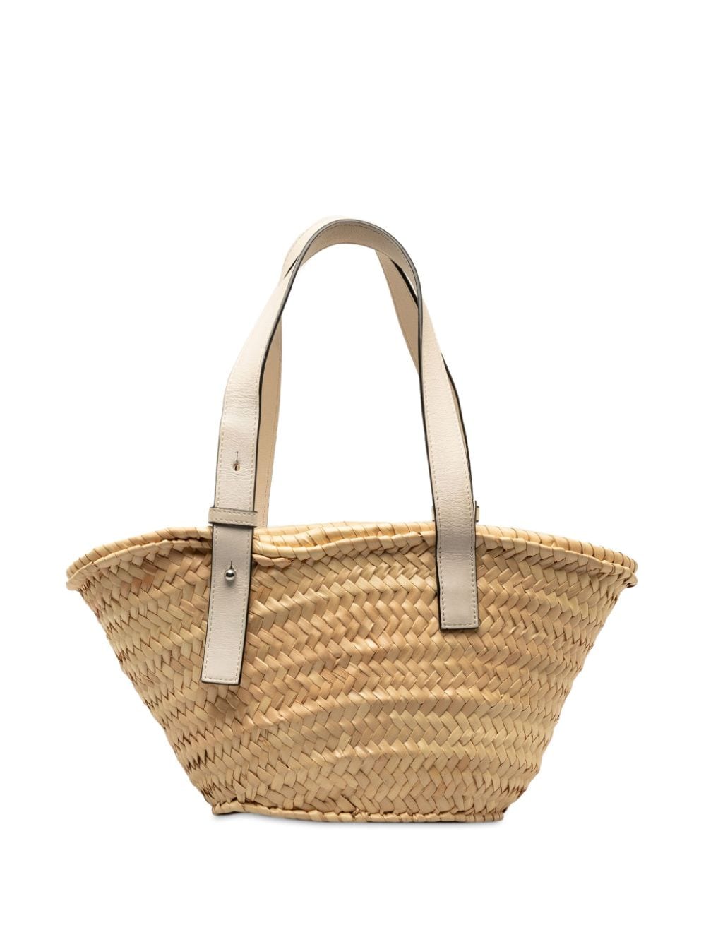 Loewe Pre-Owned 2021 Small Raffia Basket tote bag - Bruin