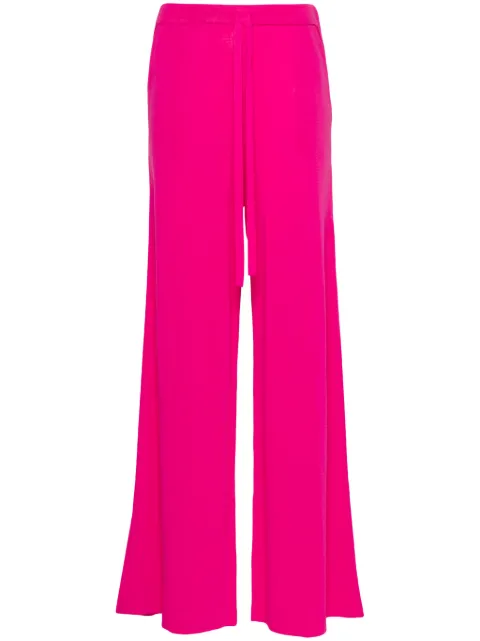 P.A.R.O.S.H. ribbed-knit wide-leg trousers