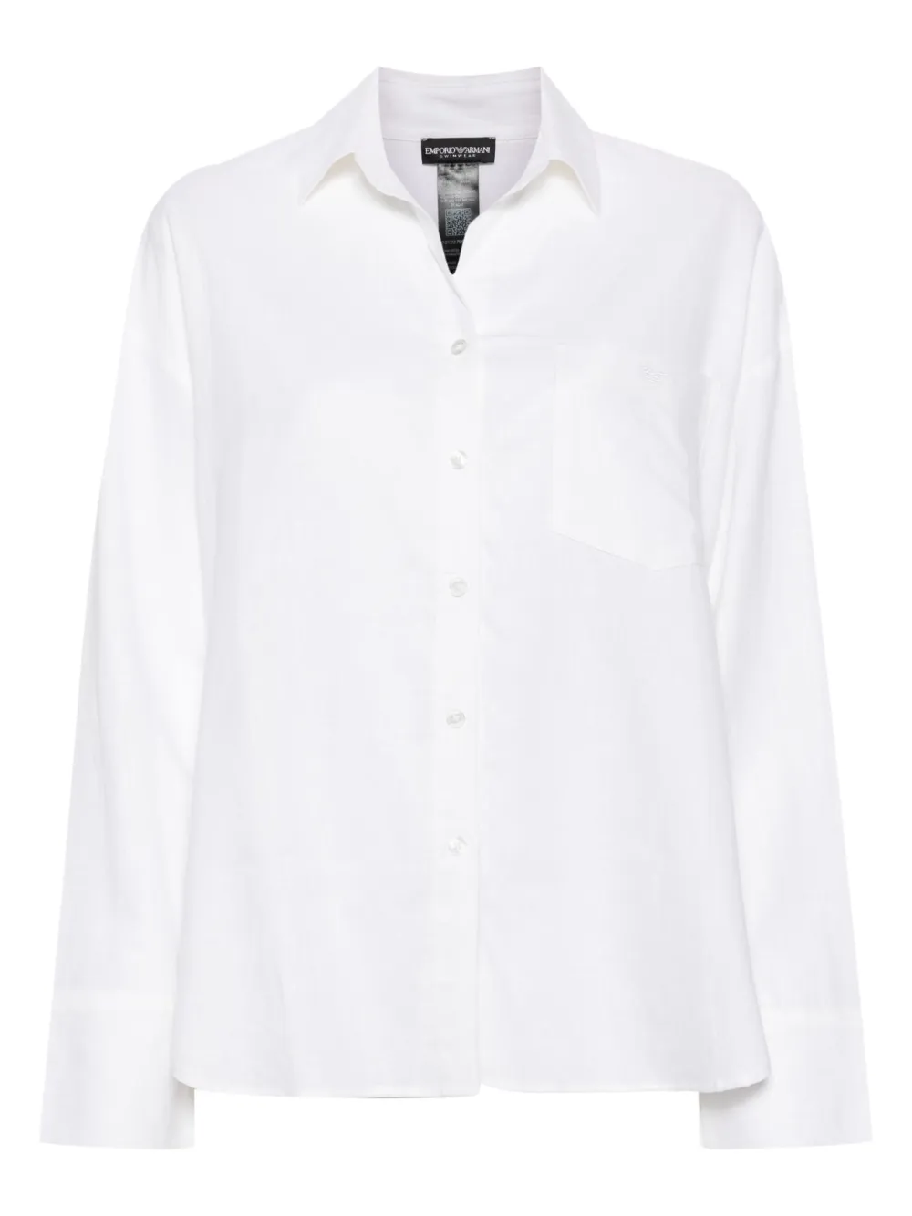 Emporio Armani Overhemd met kraag Beige