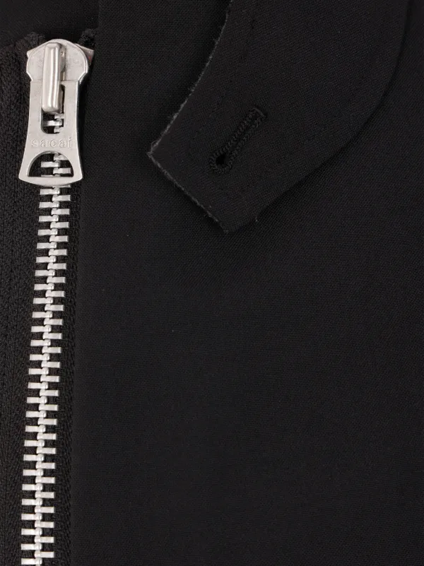 Sacai high-neck zip-up Blazer | Black | FARFETCH