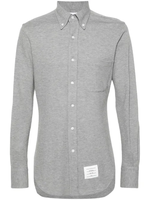 Chemise à design chiné - Thom Browne - Modalova