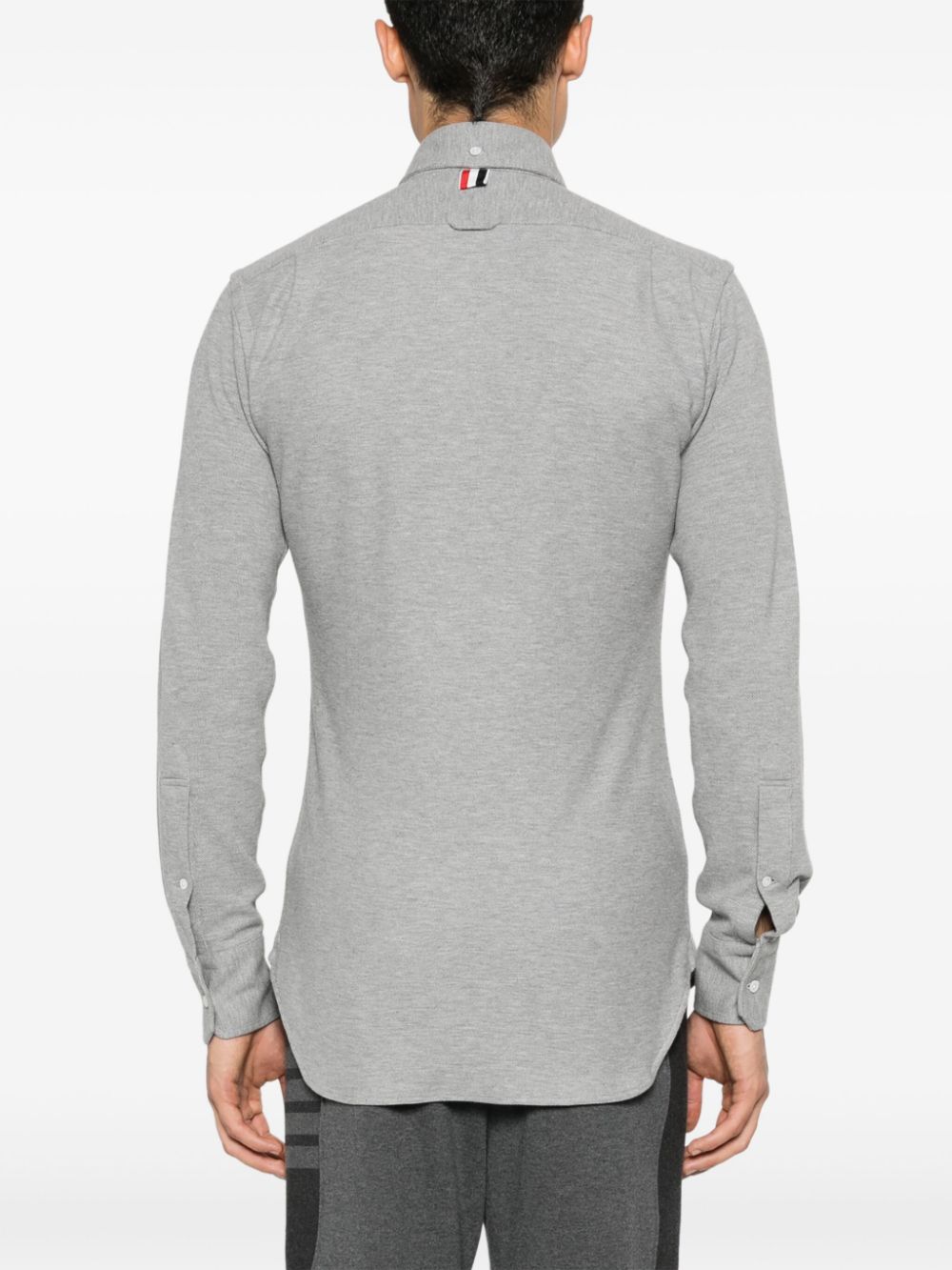 Thom Browne Poloshirt met gemêleerd-effect Grijs