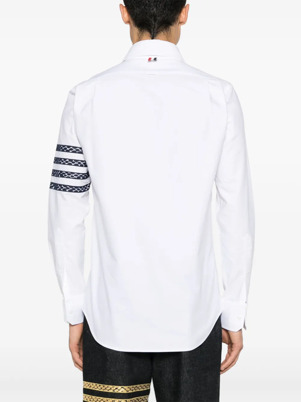 Thom Browne Overhemd met geborduurde slang Wit