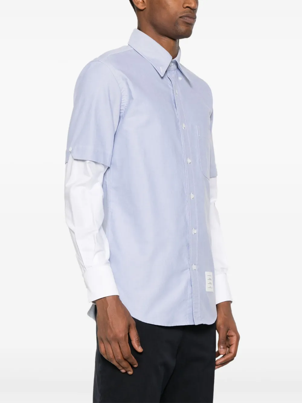 Thom Browne Gelaagd overhemd Blauw