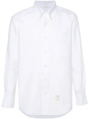 Straight Fit L/S Bd Shirt W/Self Armband In Funmix Oxford